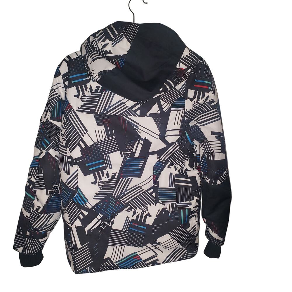 Obermeyer Outland Geometric Boys L Insulated 10K Waterproof Ski Snowboard Jacket - Picture 2 of 8
